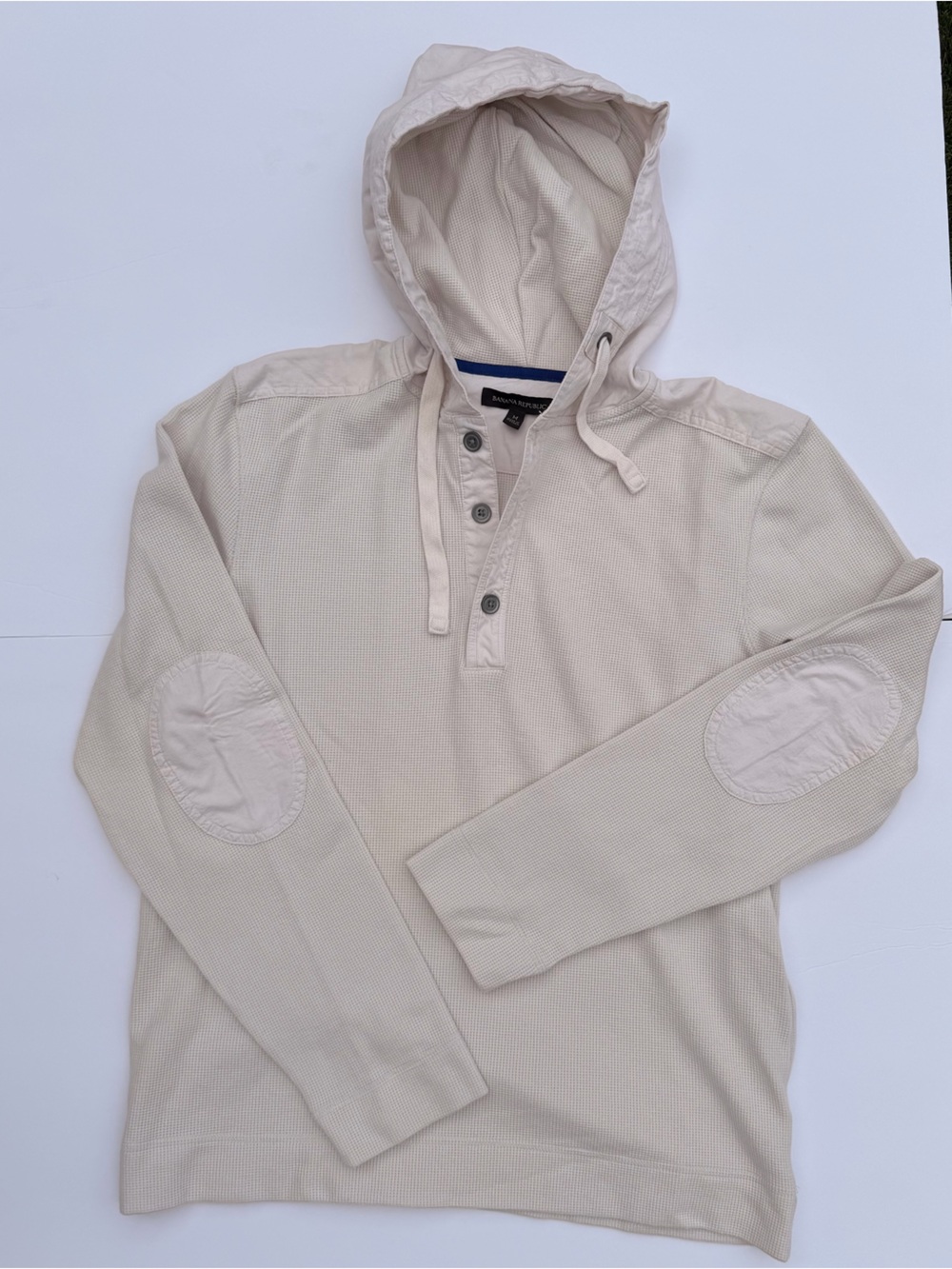 Banana Republic Cream Hooded Sweater Vest Style Pullover
